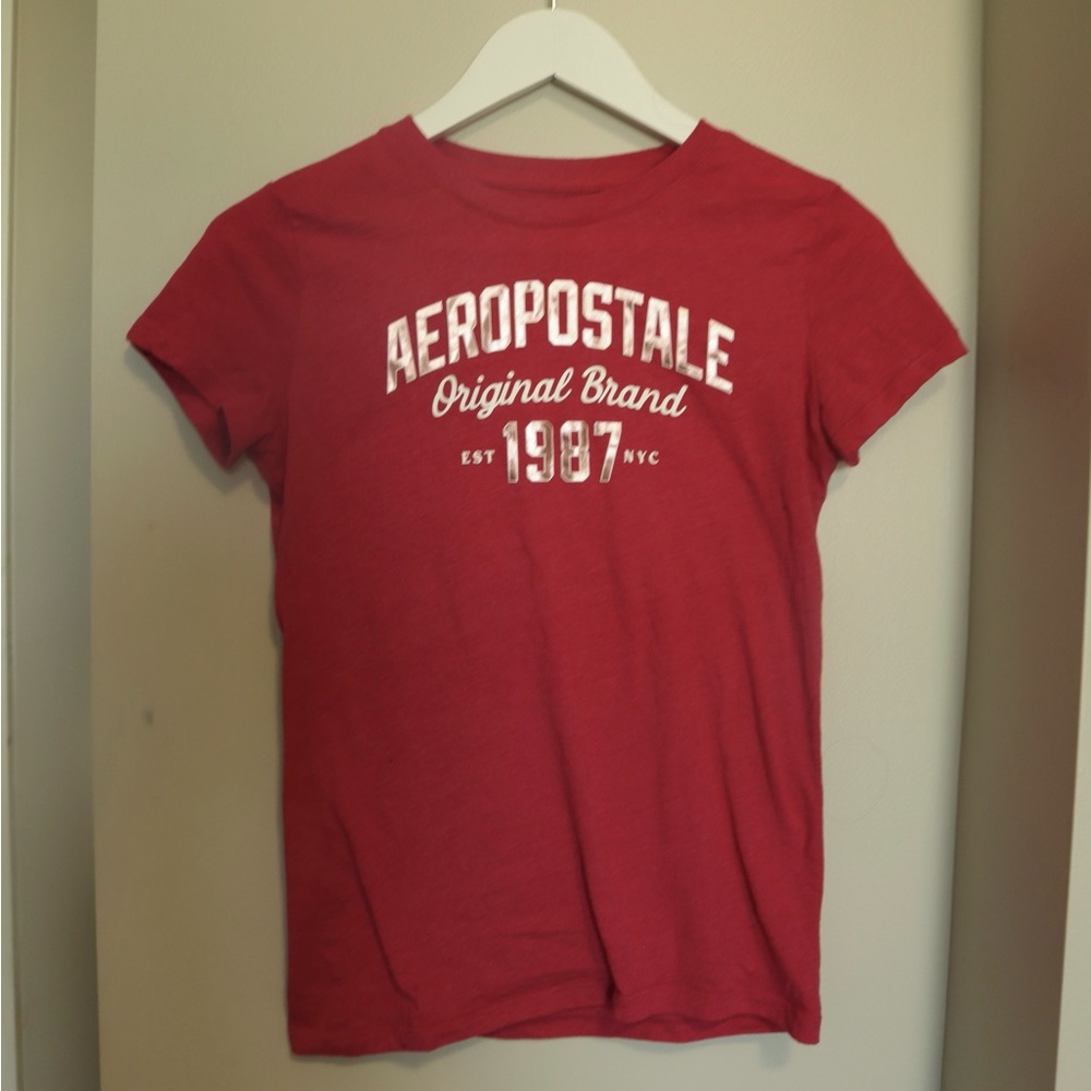 Aeropostale Maroon Logo T-Shirt